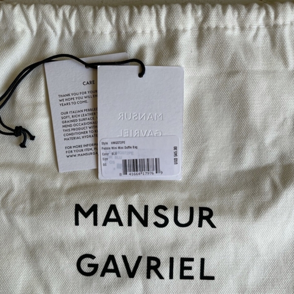 Mansur Gavriel blue mini duffle crossbody bag NWT - Picture 5 of 7